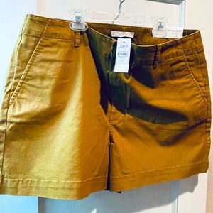 NWT LOFT “The Washed Twill” shorts - size 14